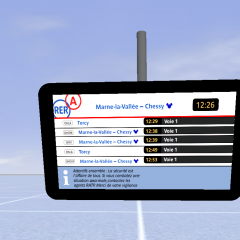 Screenshot for Écran Infogare (Marne-la-Vallée -- Chessy) "Ecran Plat"