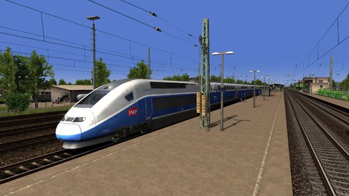 Screenshot for Scenario - Trajet TGV pour Mulhouse Ville et Paris Gare de Lyon (Map Basel Freiburg)