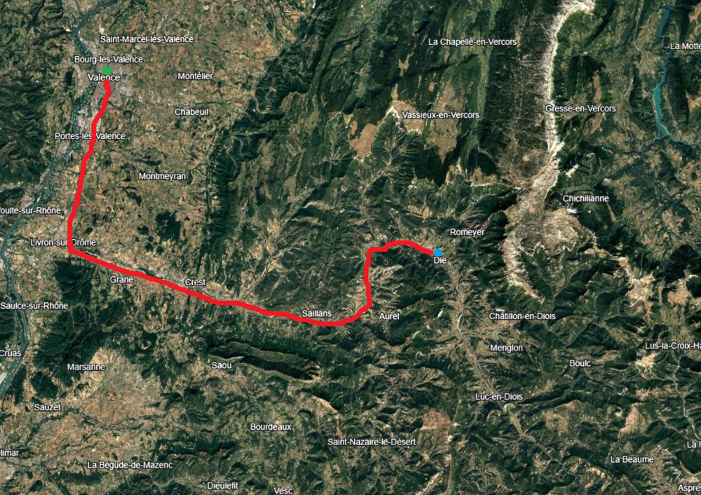 map of the Die-Valence line (satellite view).png