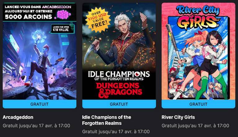 Arcadgeddon + Idle Champions of the Forgotten Realms + River City Girls.jpg
